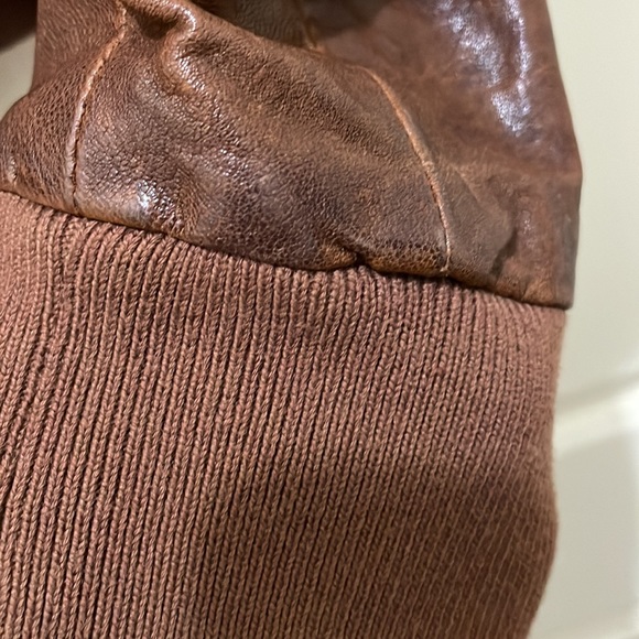 Soia & Kyo brown leather jacket (sz xs) - Picture 10 of 16